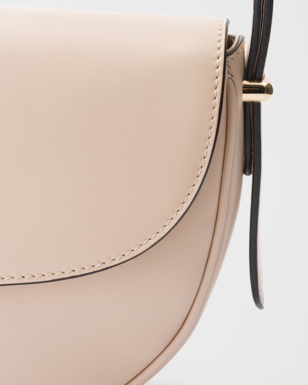 Prada Arqué leather shoulder bag with flap - Travertine Prada Arqué leather shoulder bag with flap - Travertine