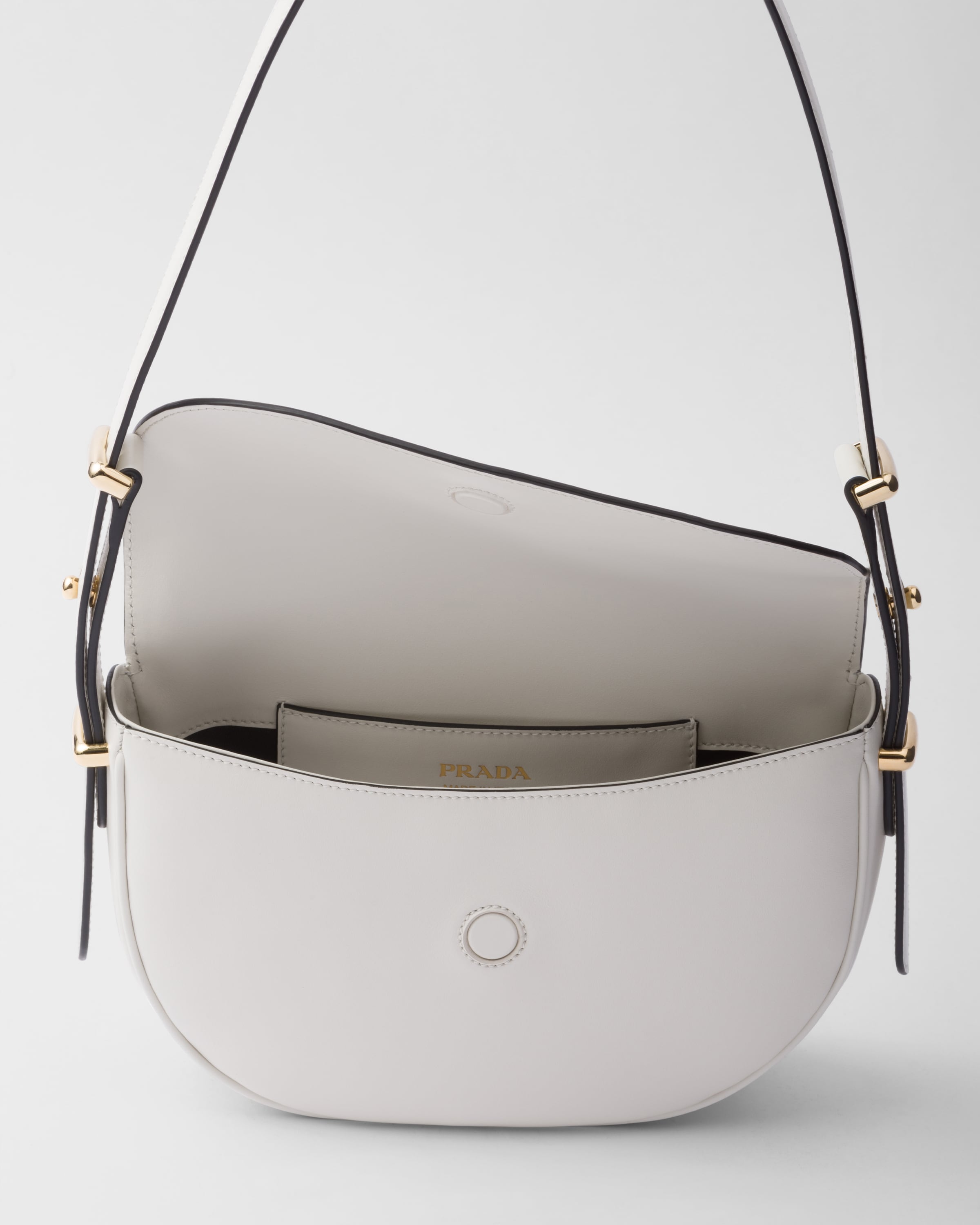 Sac porté épaule Prada Arqué à rabat en cuir