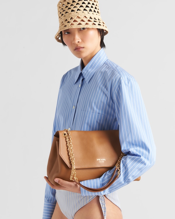 Prada Doux large leather shoulder bag - Caramel Prada Doux large leather shoulder bag - Caramel