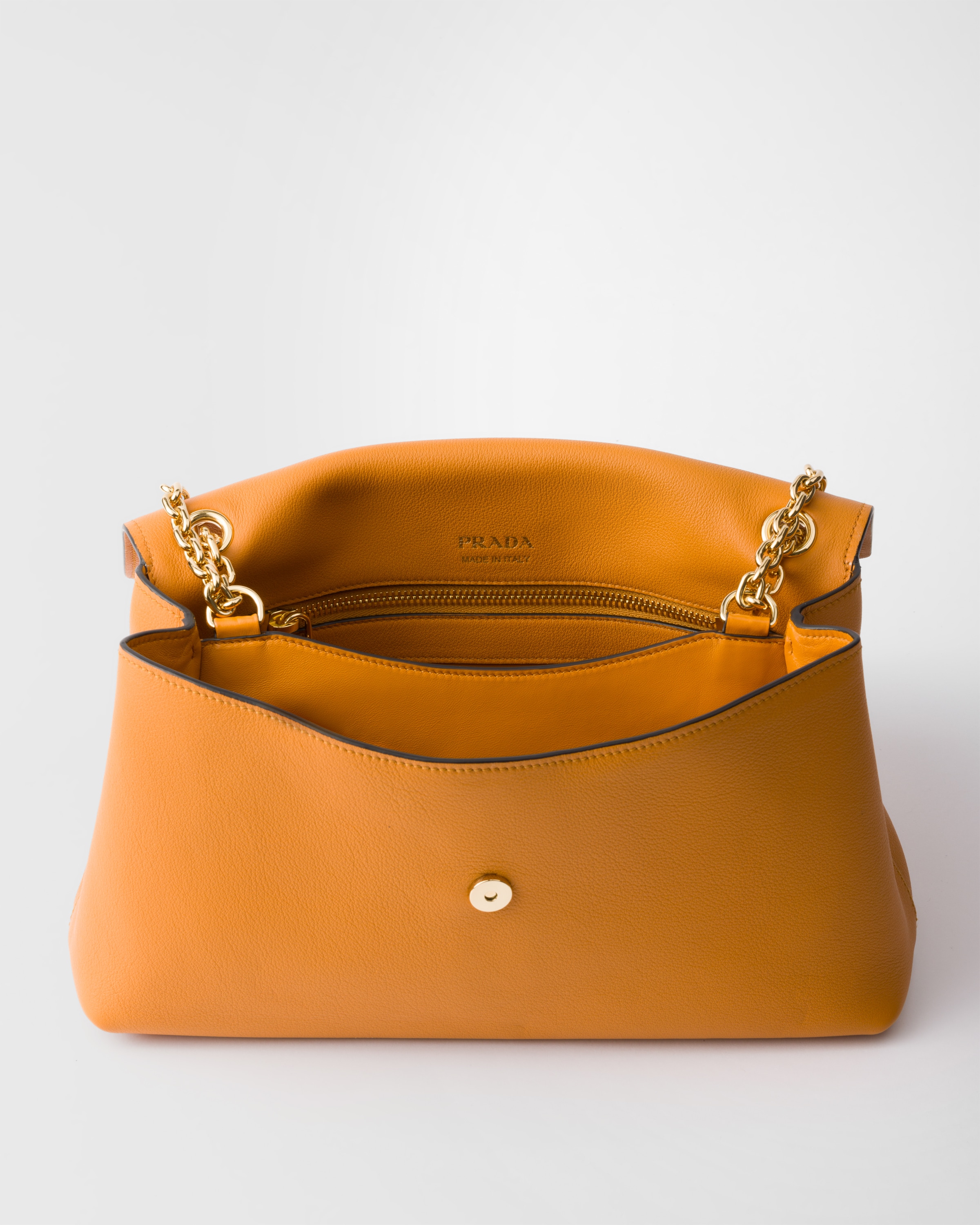 PRADA☆Prada Doux medium leather shoulder bag Prada Doux Medium Chain Leather Shoulder Bag | Neiman Marcus