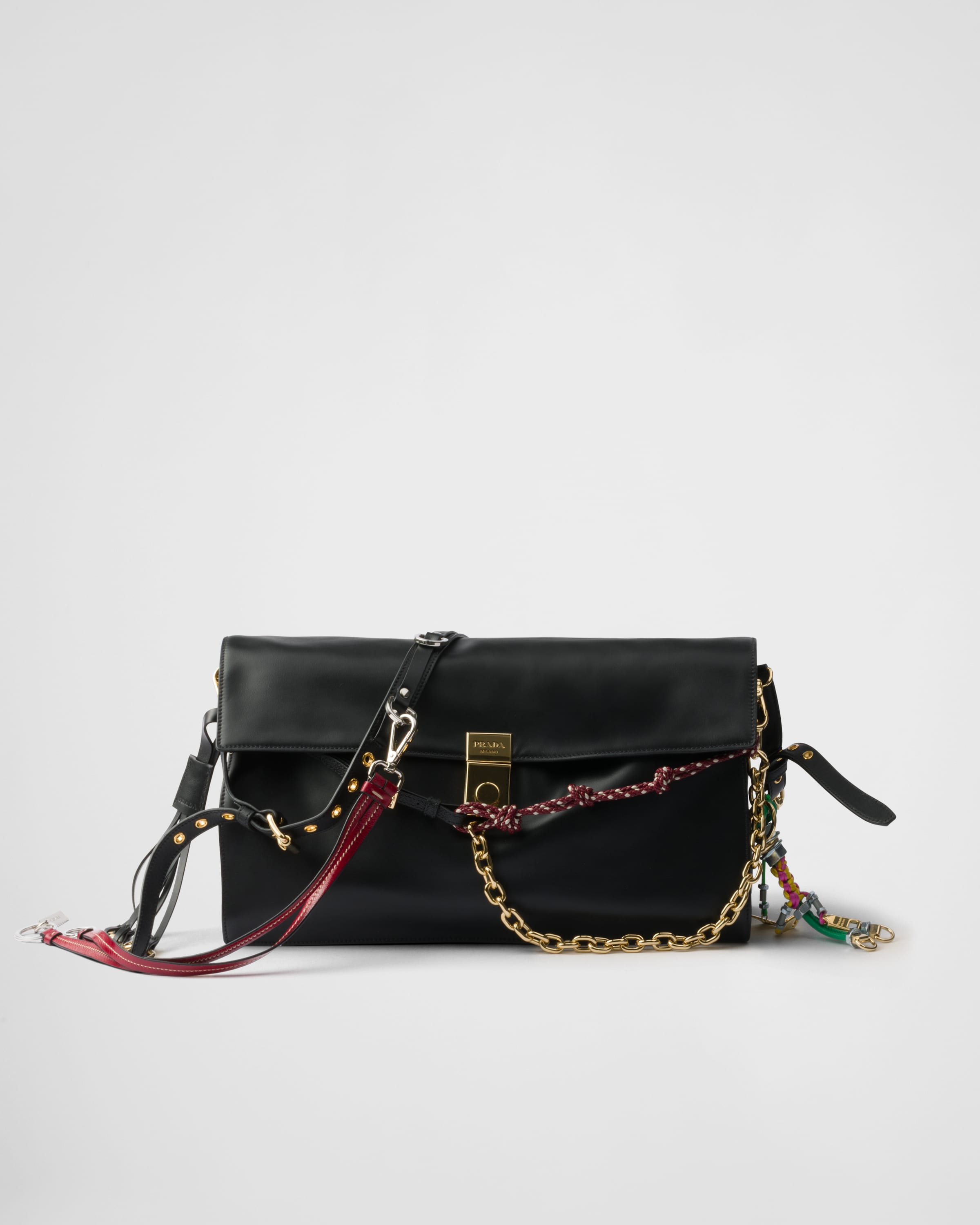 Prada leather satchel handbag shop