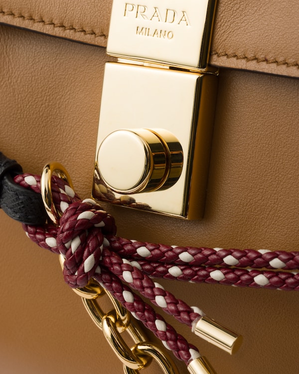 Prada Soft Sound large leather shoulder bag with charms Prada Soft Sound large leather shoulder bag with charms