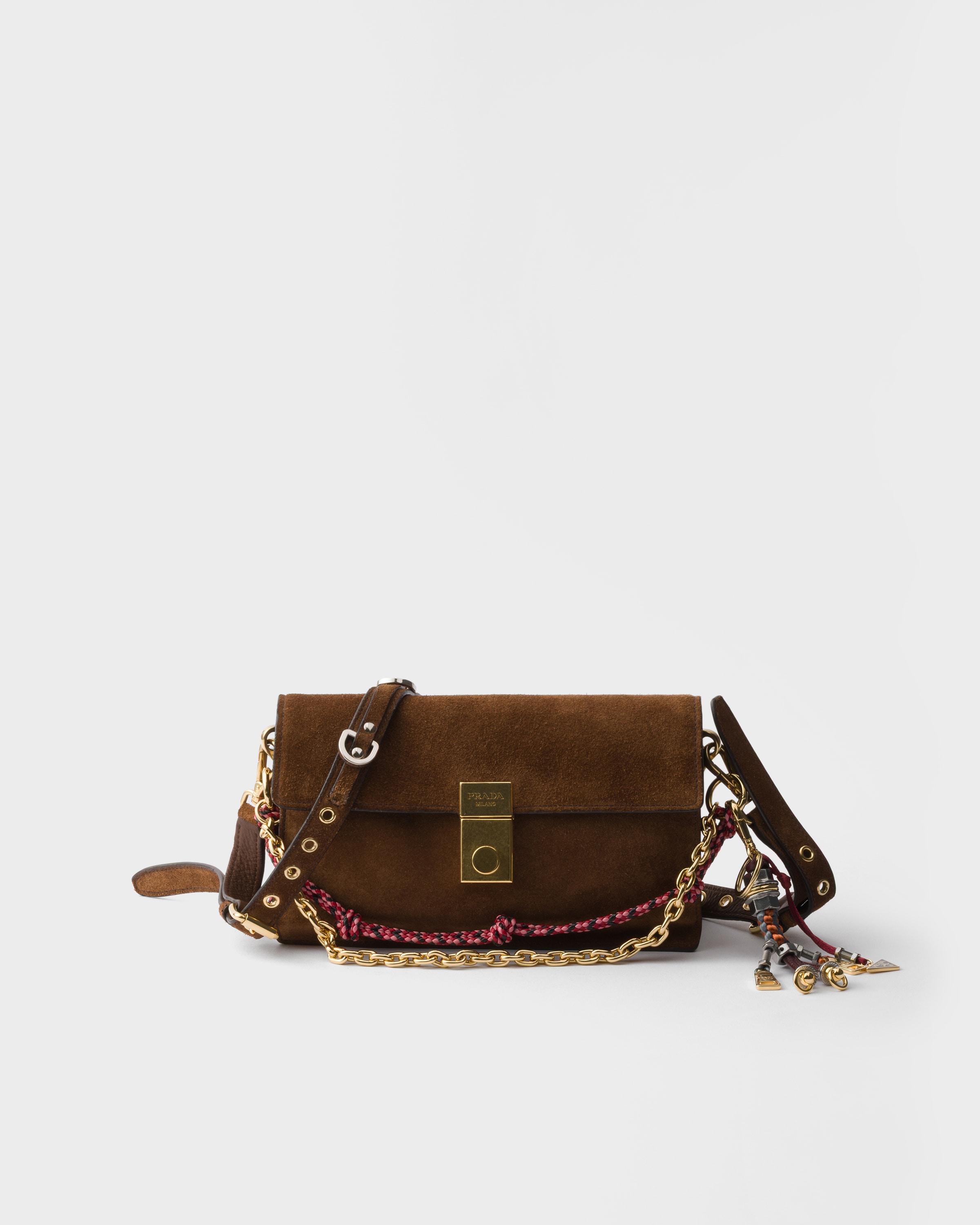 Sou プラダ　ＰＲＡＤＡ　バッグ Sou Prada Soft Sound Large leather shoulder bag in black - Prada