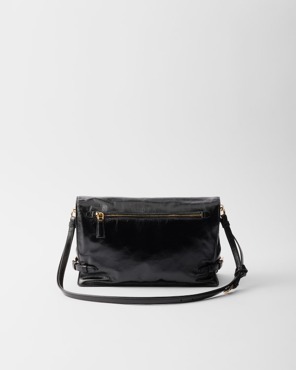 Medium leather shoulder bag - Black Medium leather shoulder bag - Black