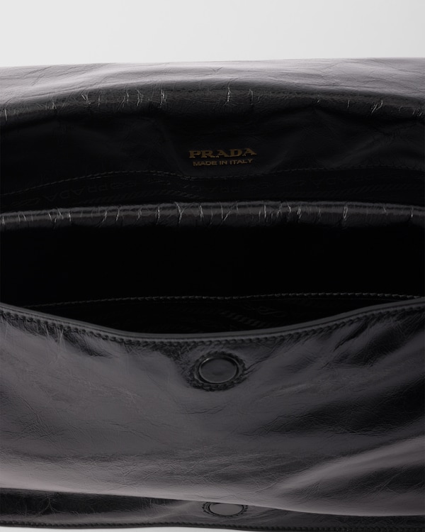 Medium leather shoulder bag - Black Medium leather shoulder bag - Black