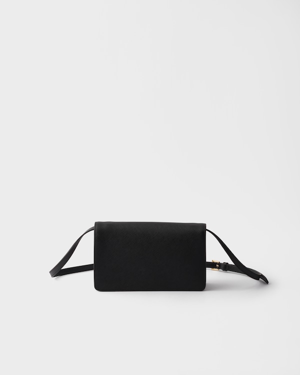 حقيبة صغيرة من جلد سافيانو - أسود حقيبة صغيرة من جلد سافيانو - أسود