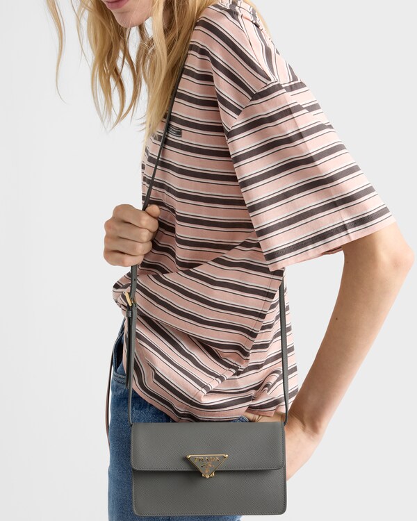 Mini sac en cuir Saffiano Mini sac en cuir Saffiano