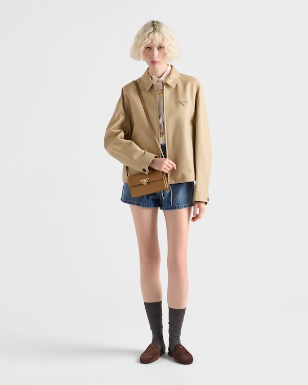 حقيبة صغيرة من جلد سافيانو - كراميل حقيبة صغيرة من جلد سافيانو - كراميل