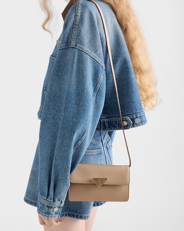 サフィアーノレザー ミニバッグ - カメオベージュ サフィアーノレザー ミニバッグ - カメオベージュ