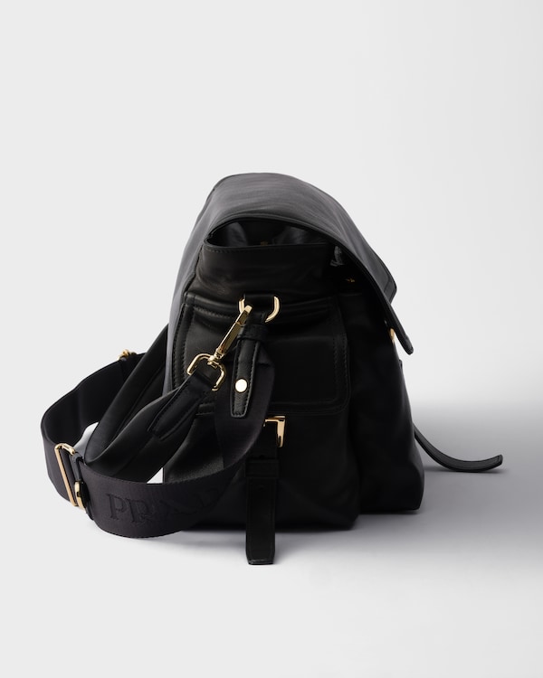 Prada Explore large nappa leather shoulder bag with flap Prada Explore large nappa leather shoulder bag with flap