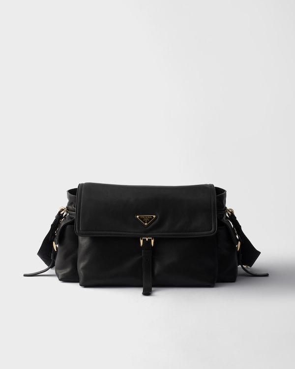 Prada Explore large nappa leather shoulder bag with flap Prada Explore large nappa leather shoulder bag with flap