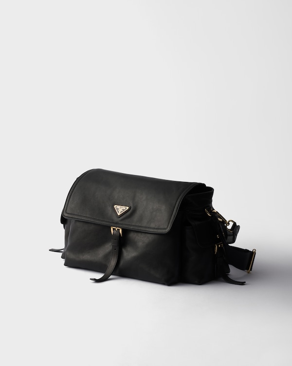 Prada Explore large nappa leather shoulder bag with flap Prada Explore large nappa leather shoulder bag with flap