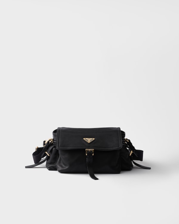 Black Medium Prada Explore nappa leather shoulder bag with