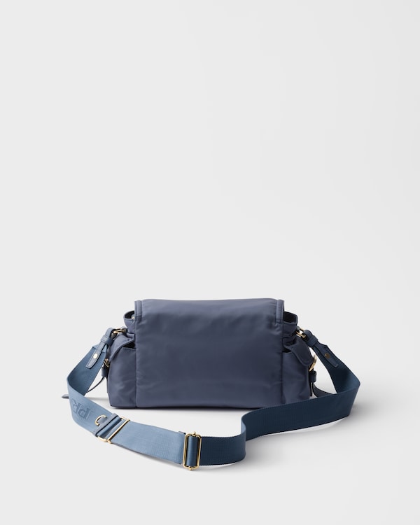 Prada Explore medium Re-Nylon shoulder bag with flap - Aviation Blue Prada Explore medium Re-Nylon shoulder bag with flap - Aviation Blue