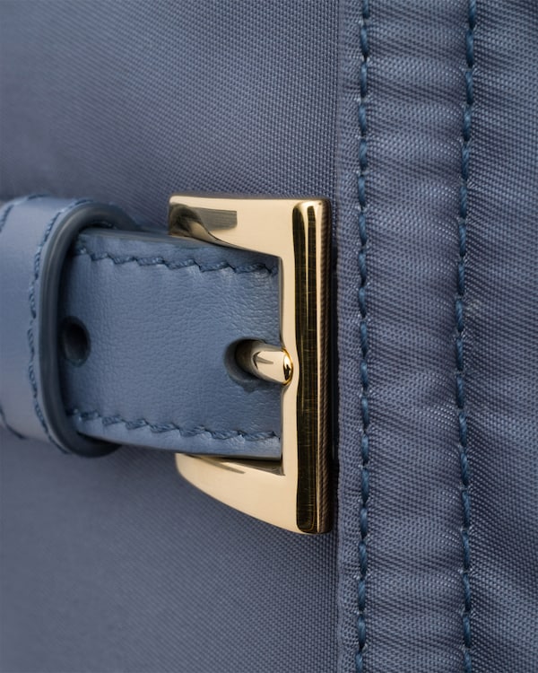 Prada Explore medium Re-Nylon shoulder bag with flap - Aviation Blue Prada Explore medium Re-Nylon shoulder bag with flap - Aviation Blue