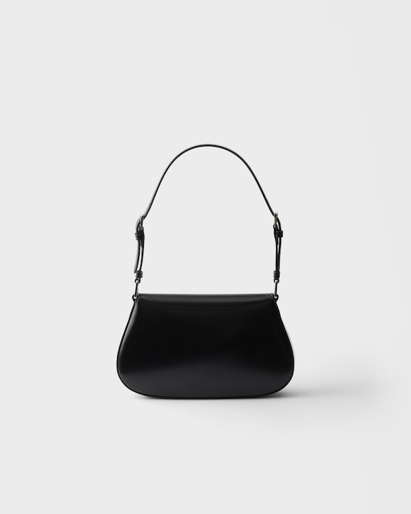 Sac porté épaule Prada Cleo en cuir brossé - Noir Sac porté épaule Prada Cleo en cuir brossé - Noir
