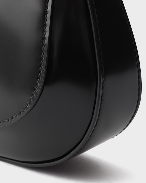 Sac porté épaule Prada Cleo en cuir brossé - Noir Sac porté épaule Prada Cleo en cuir brossé - Noir