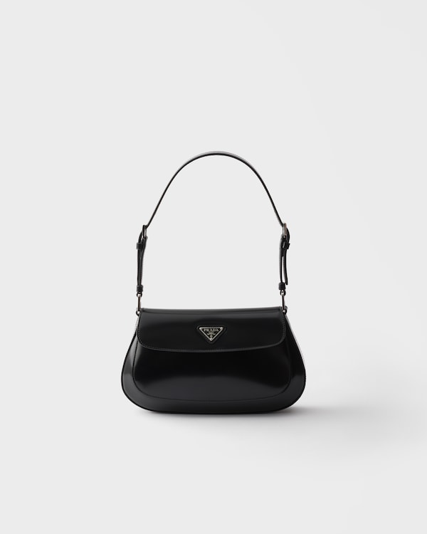 Sac porté épaule Prada Cleo en cuir brossé - Noir Sac porté épaule Prada Cleo en cuir brossé - Noir
