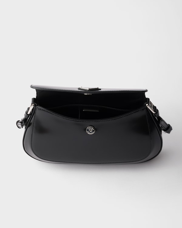 Sac porté épaule Prada Cleo en cuir brossé - Noir Sac porté épaule Prada Cleo en cuir brossé - Noir