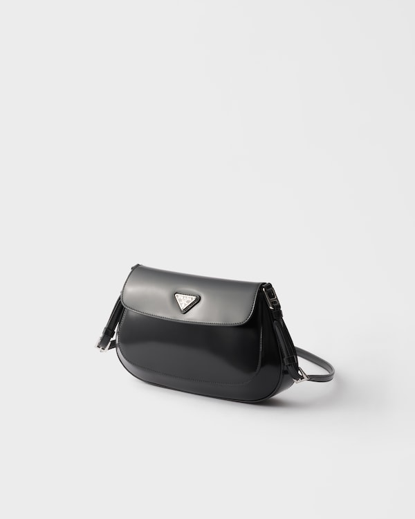 Sac porté épaule Prada Cleo en cuir brossé - Noir Sac porté épaule Prada Cleo en cuir brossé - Noir
