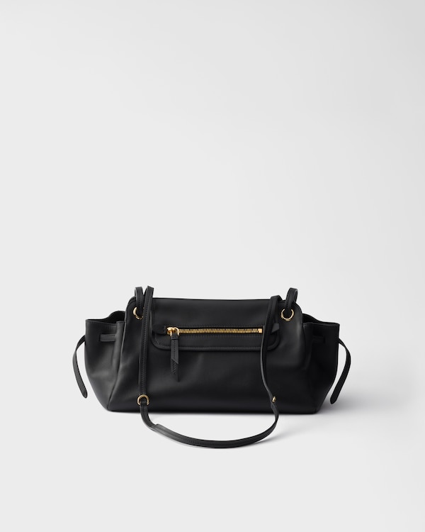 Prada Carry medium leather shoulder bag - Black Prada Carry medium leather shoulder bag - Black