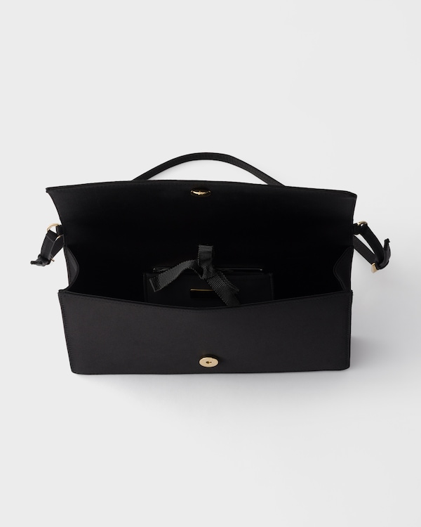 Satin mini shoulder bag - 블랙 Satin mini shoulder bag - 블랙