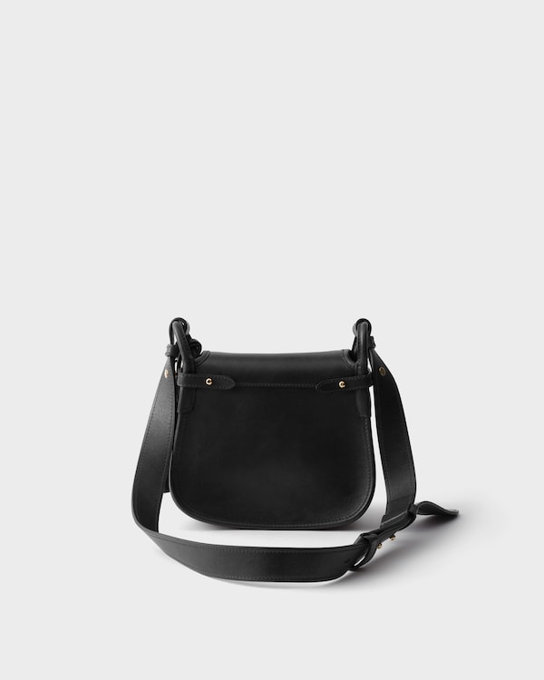 Prada Corsaire aged leather mini shoulder bag - Black Prada Corsaire aged leather mini shoulder bag - Black
