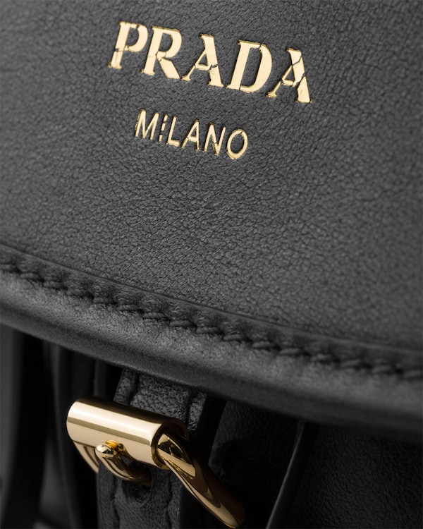 Prada Corsaire aged leather mini shoulder bag - Black Prada Corsaire aged leather mini shoulder bag - Black
