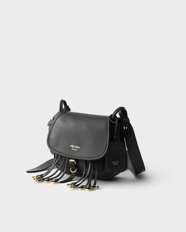 Prada Corsaire aged leather mini shoulder bag - Black Prada Corsaire aged leather mini shoulder bag - Black