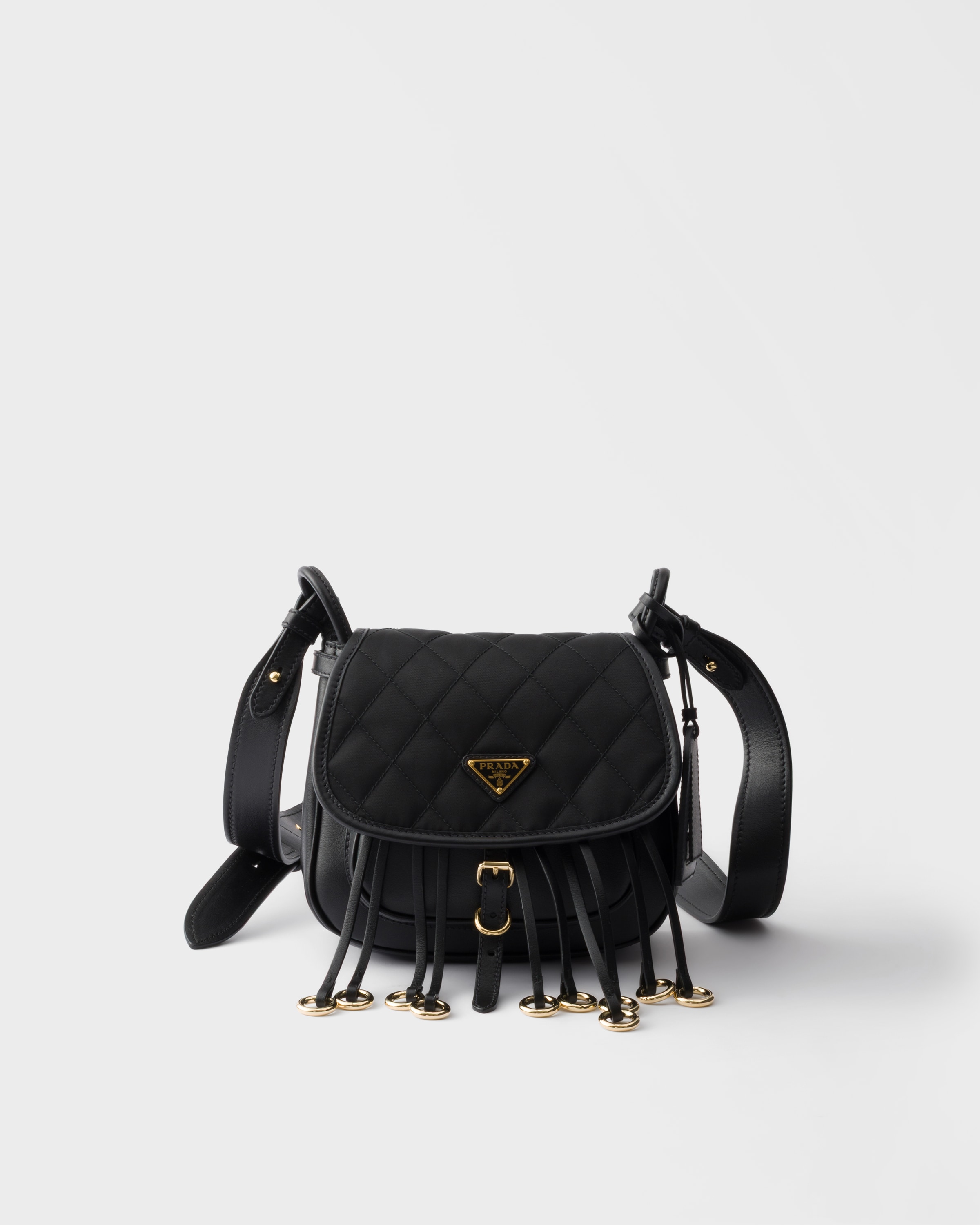 Prada Prada Corsaire Re-Nylon and leather mini shoulder bag