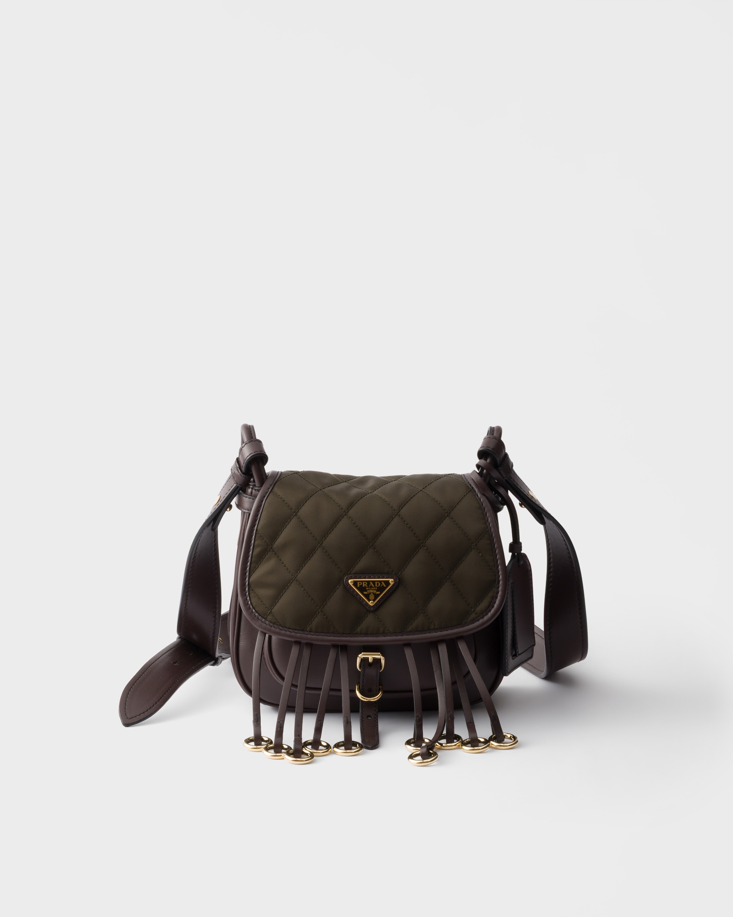 Prada Prada Corsaire Re-Nylon and leather mini shoulder bag