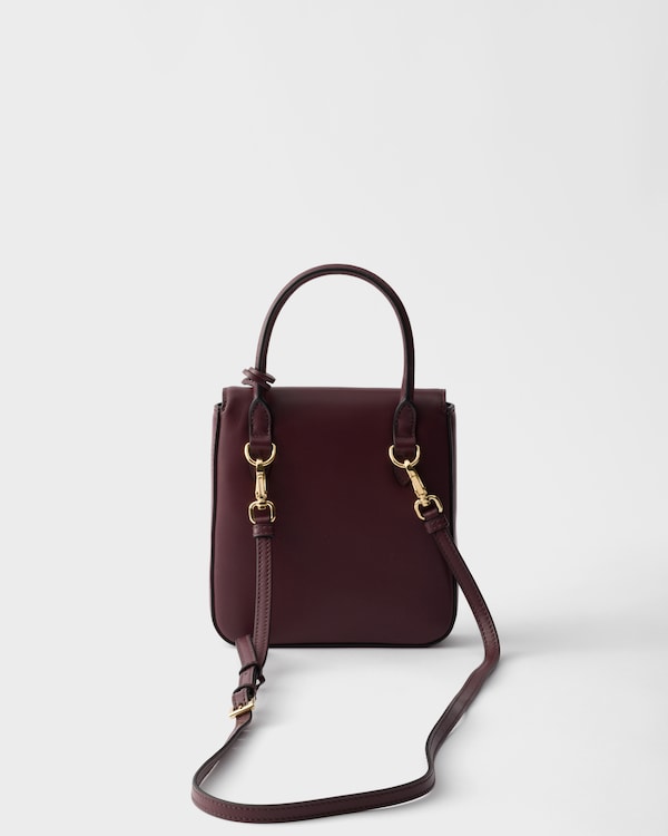 Prada Carry mini leather handbag - Burgundy Prada Carry mini leather handbag - Burgundy