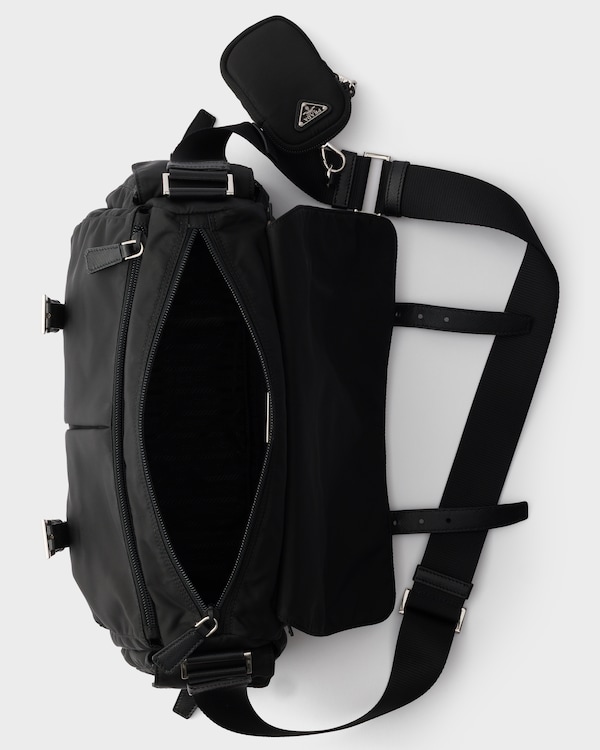 Large Re-Nylon shoulder bag - Black Large Re-Nylon shoulder bag - Black