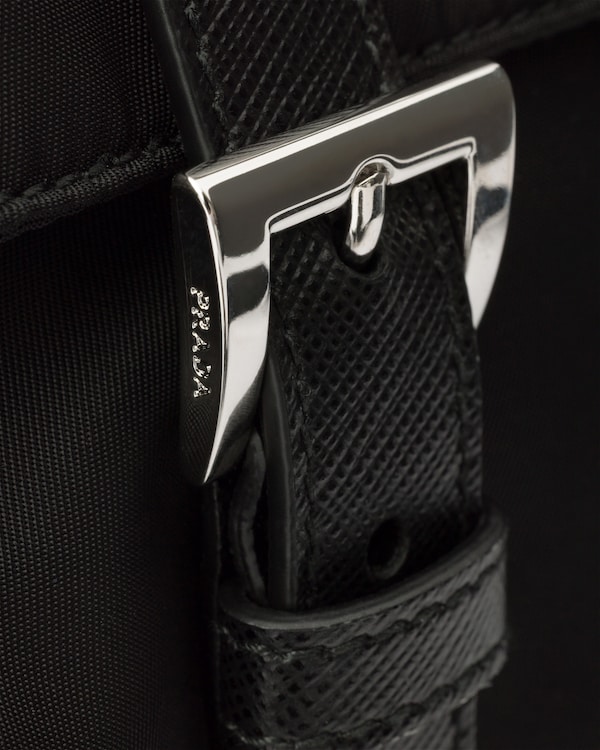 Medium Re-Nylon shoulder bag - Black Medium Re-Nylon shoulder bag - Black