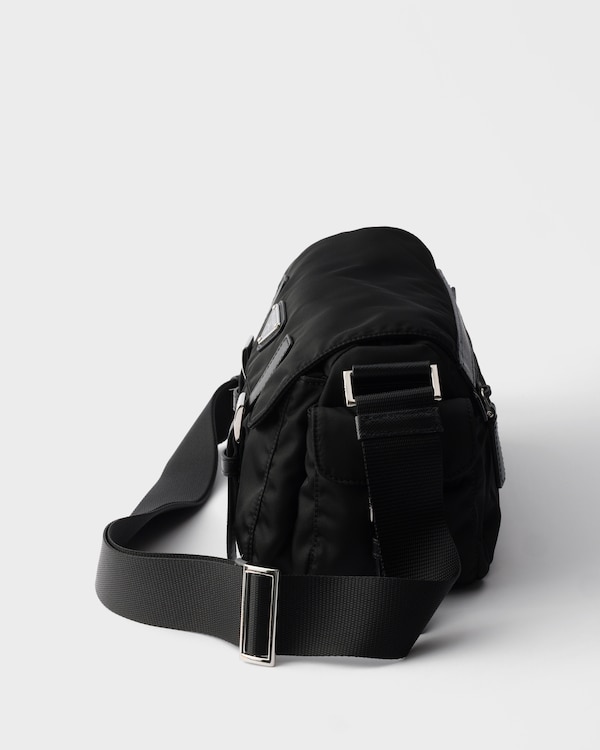 Medium Re-Nylon shoulder bag - Black Medium Re-Nylon shoulder bag - Black