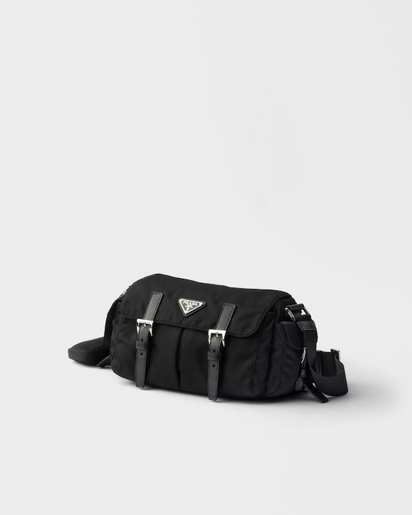 Medium Re-Nylon shoulder bag - Black Medium Re-Nylon shoulder bag - Black