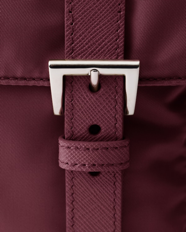Re-Nylon shoulder bag - Burgundy Re-Nylon shoulder bag - Burgundy