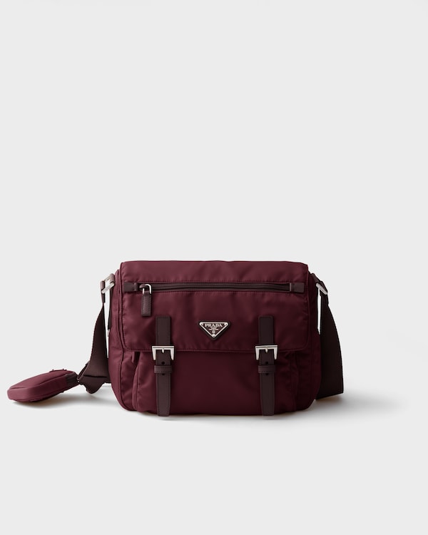 Re-Nylon shoulder bag - Burgundy Re-Nylon shoulder bag - Burgundy