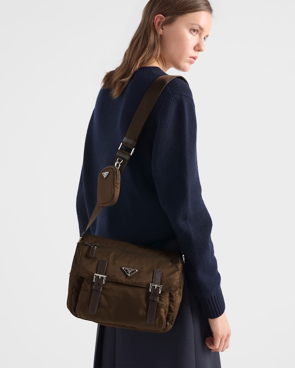 Sac porté épaule en Re-Nylon - Terre De Sienne Sac porté épaule en Re-Nylon - Terre De Sienne