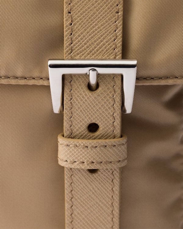 Re-Nylon shoulder bag - Camel Brown Re-Nylon shoulder bag - Camel Brown