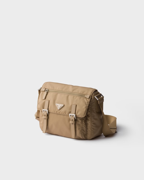 Re-Nylon shoulder bag - Camel Brown Re-Nylon shoulder bag - Camel Brown