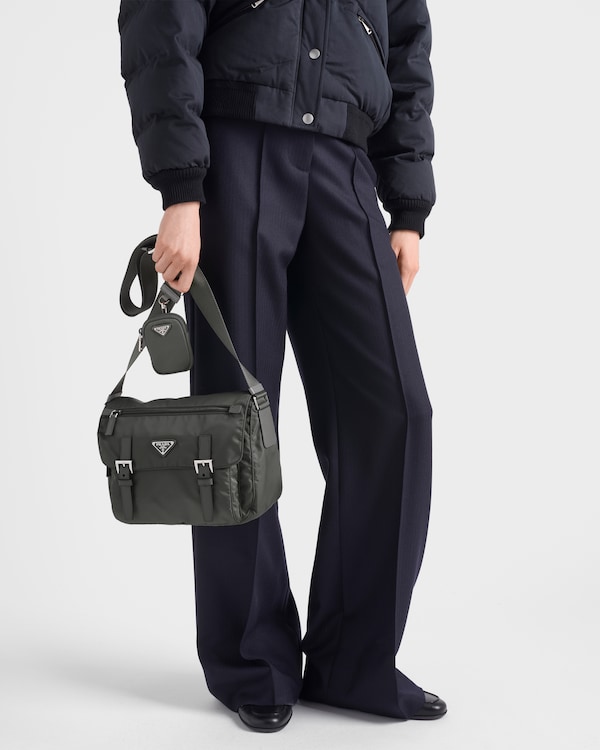 Re-Nylon shoulder bag - Mercury Gray Re-Nylon shoulder bag - Mercury Gray