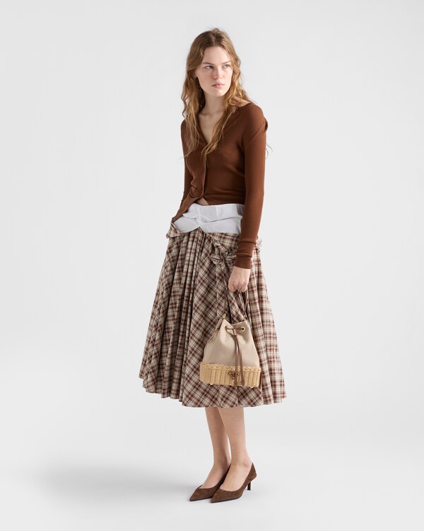 حقيبة باكيت من الخيزران وقماش الكانفا - طبيعي/حبل حقيبة باكيت من الخيزران وقماش الكانفا - طبيعي/حبل