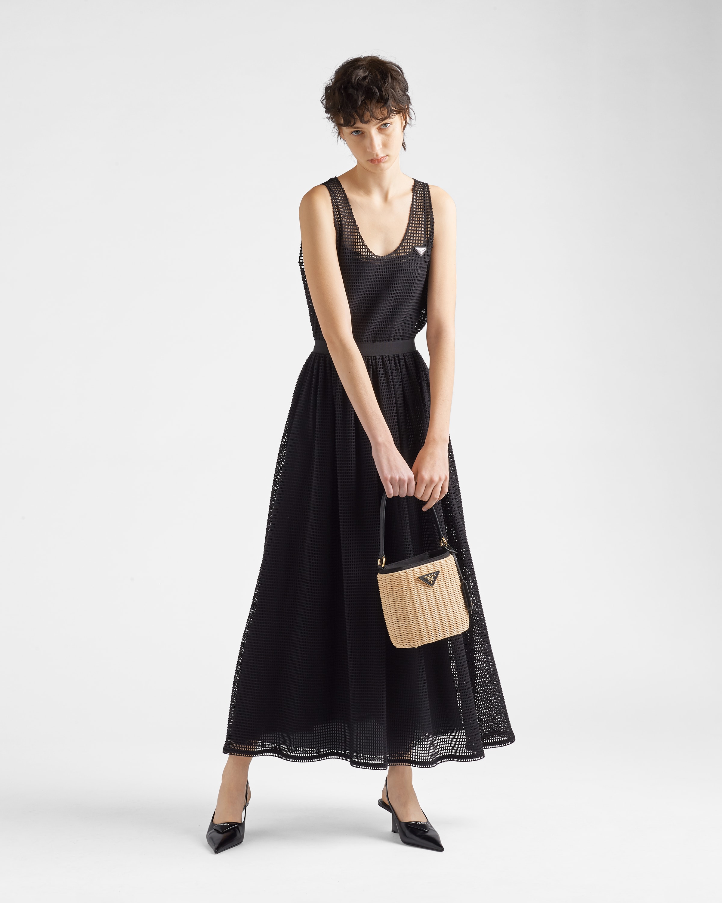 Prada wicker bucket best sale bag