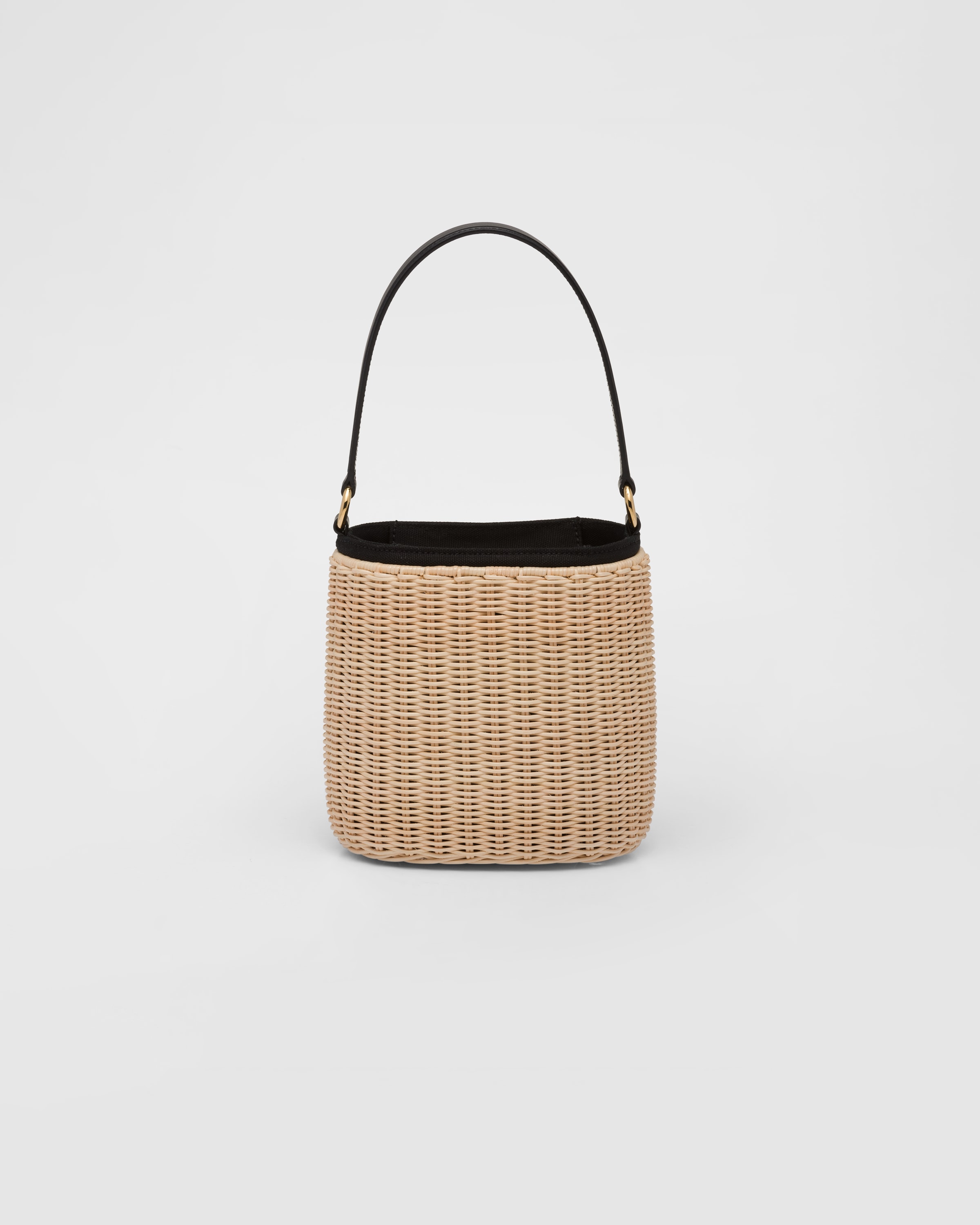 Prada top wicker bag