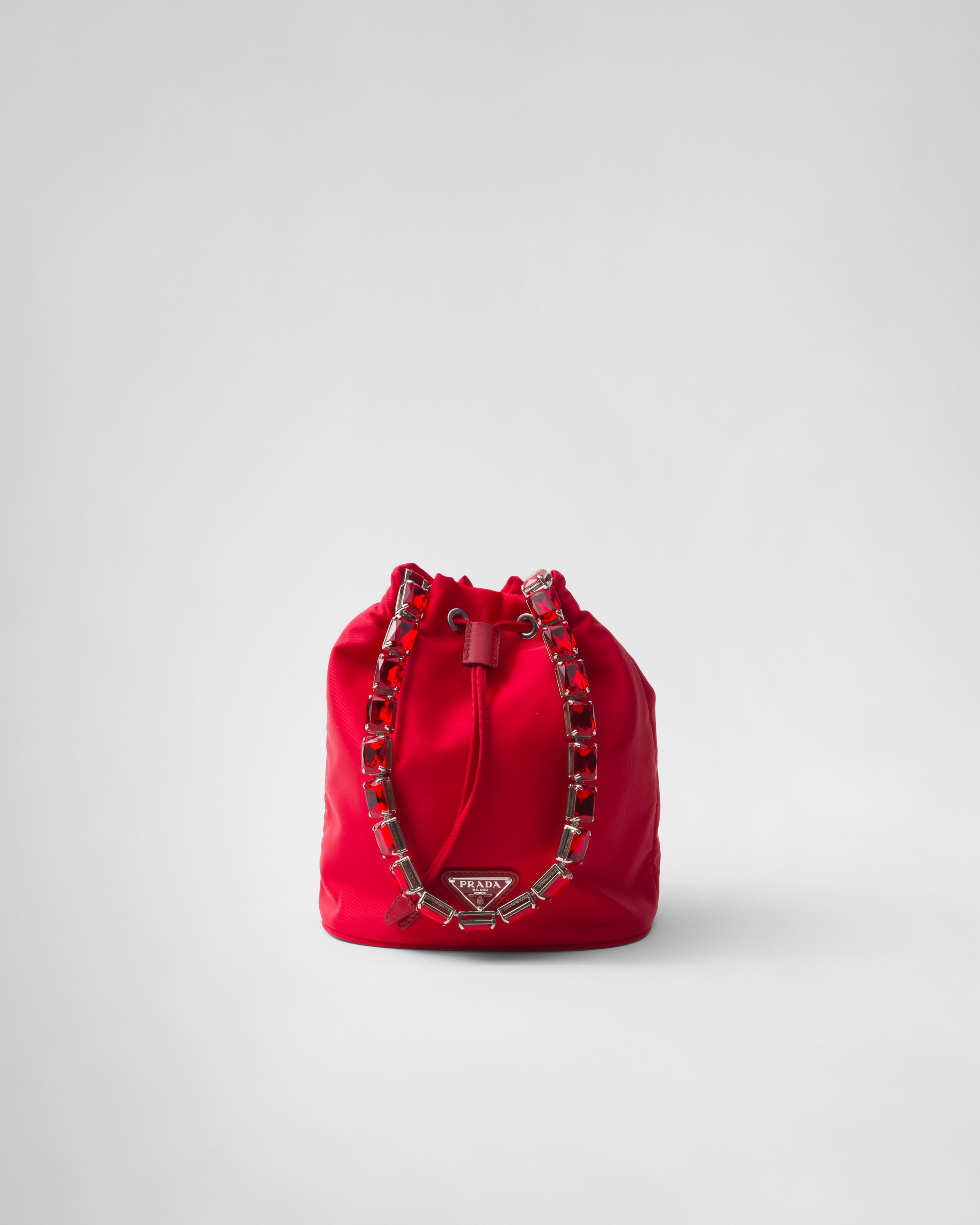 Red nylon prada bag hotsell