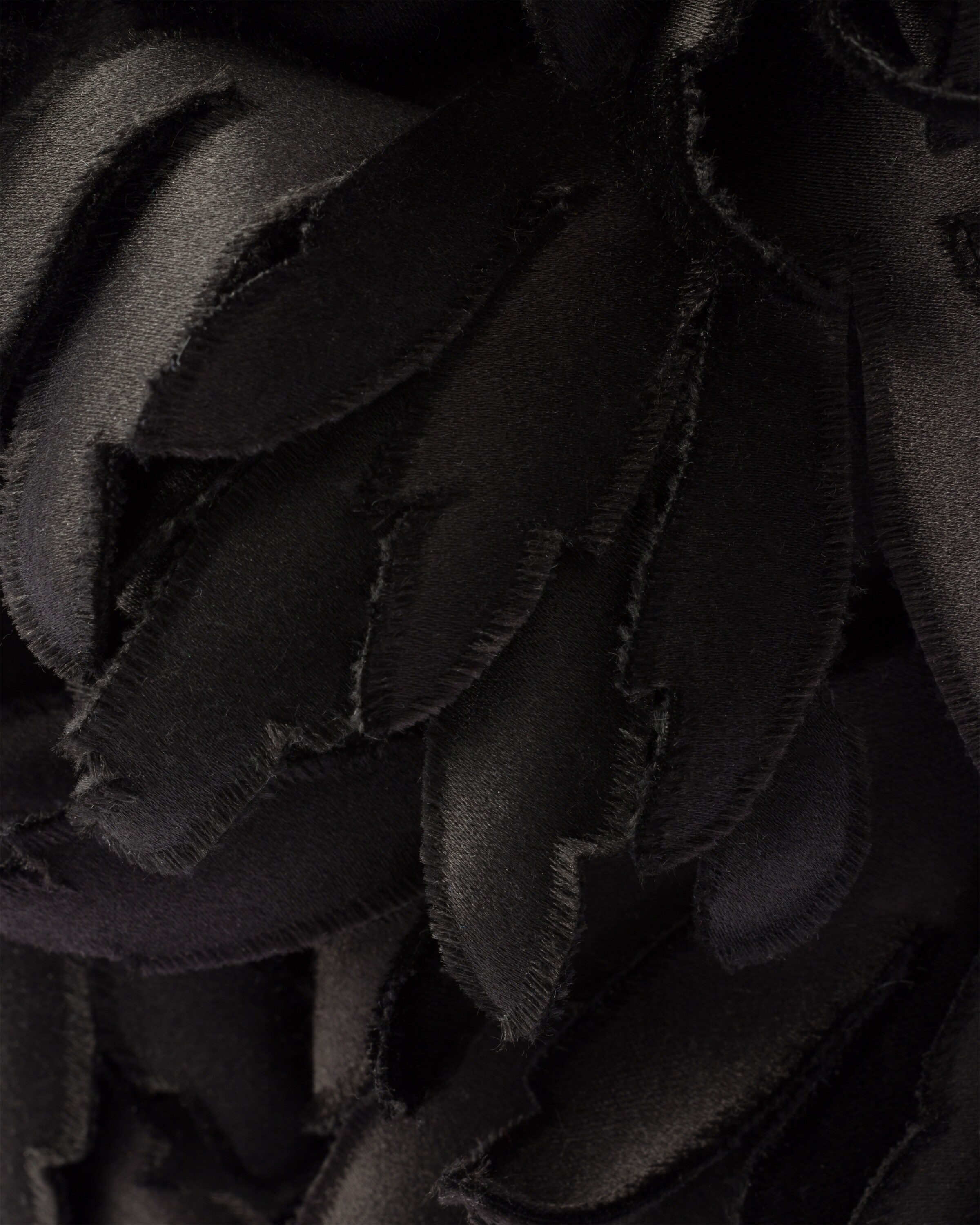 ブラック サテンxパテントレザー ミニバッグ | PRADA