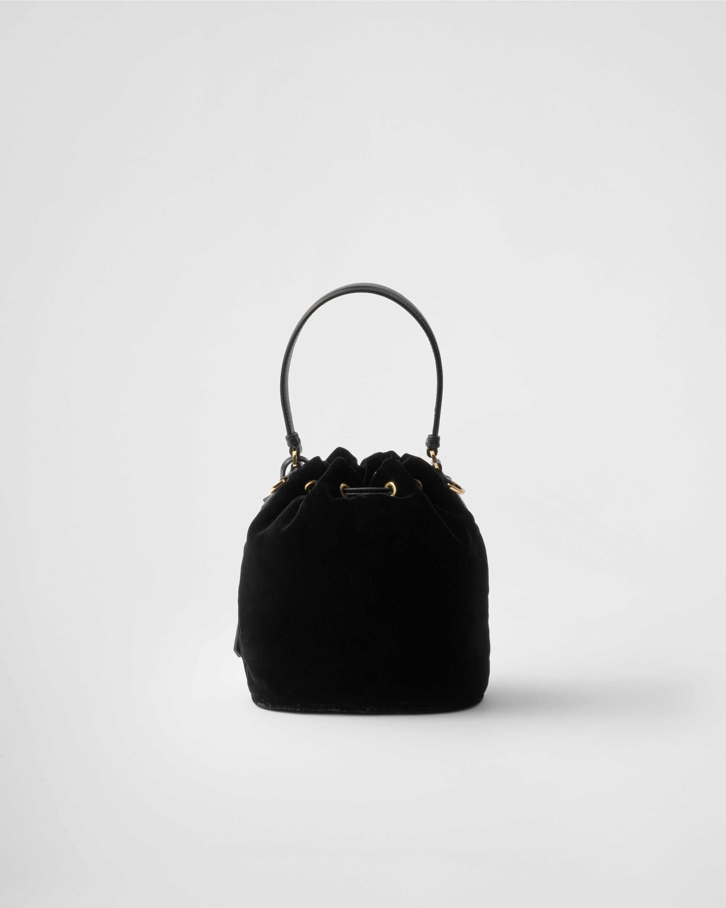 Black Velvet mini-bag with nappa leather details | PRADA