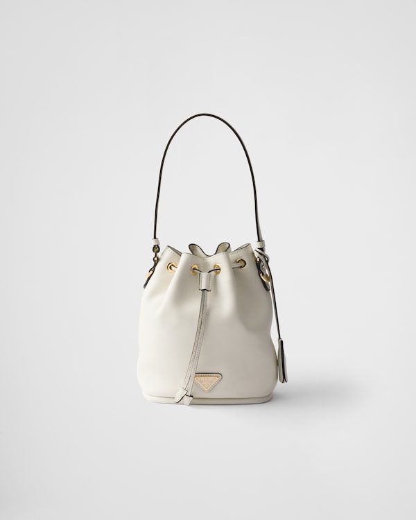 ホワイト レザーショルダーバッグ | PRADA