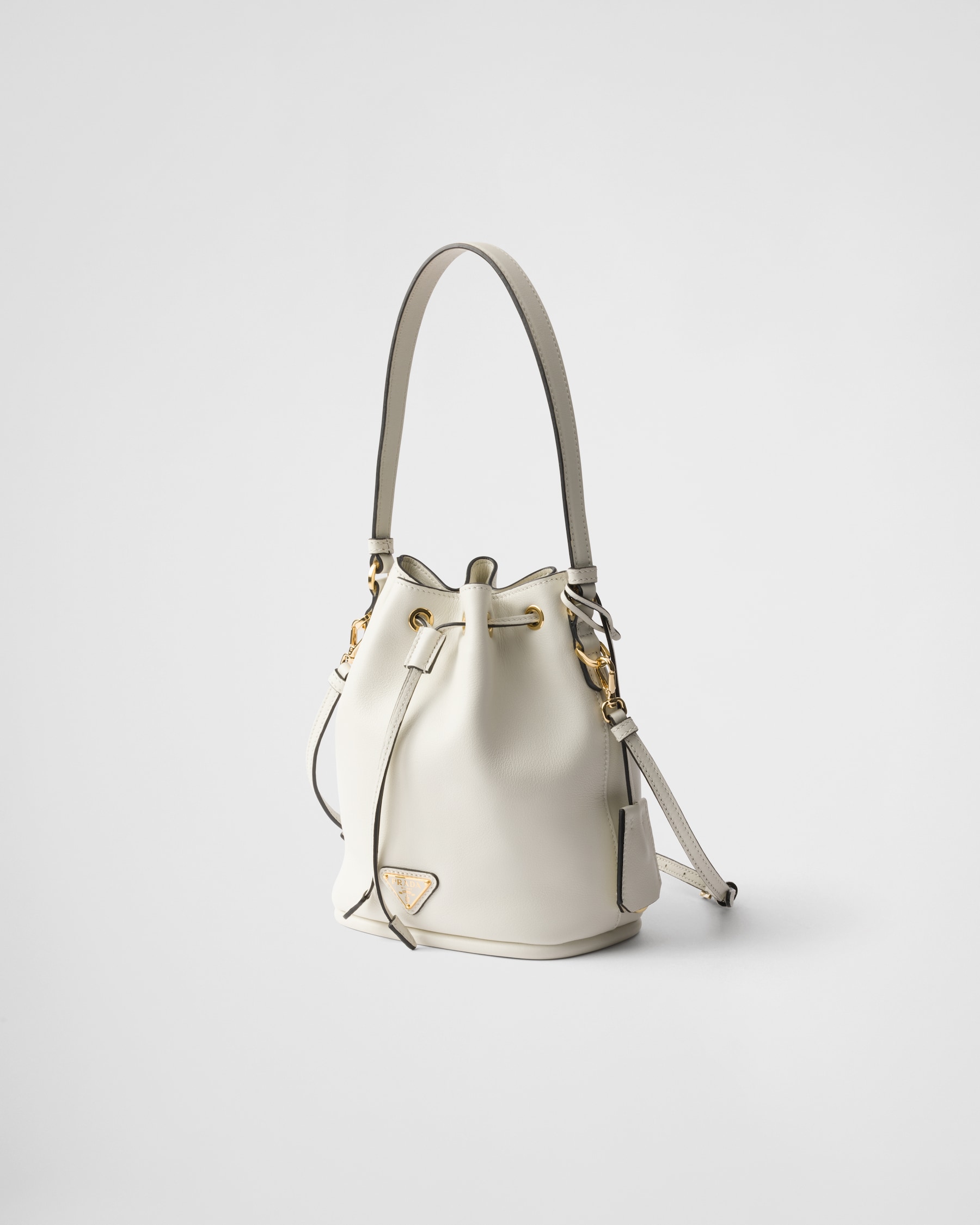 Prada Women Mini Dangle Leather Handbag